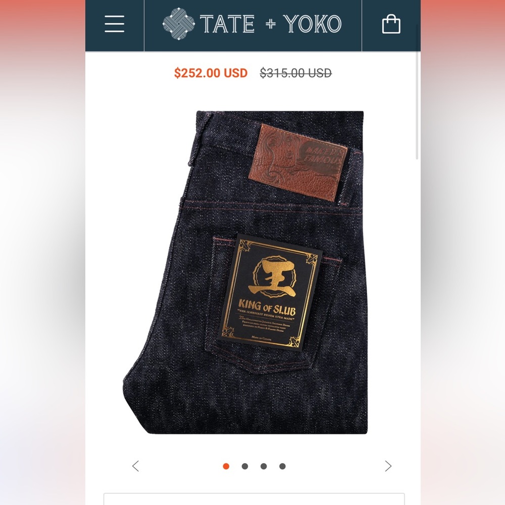 Naked & Famous King Of Slub Weird Guy 30